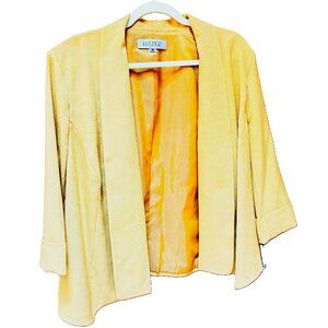 Kasper Women's Blazer Mustard Yellow Size 18W NWT